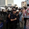 Protest at the Taksim Square in Istanbul