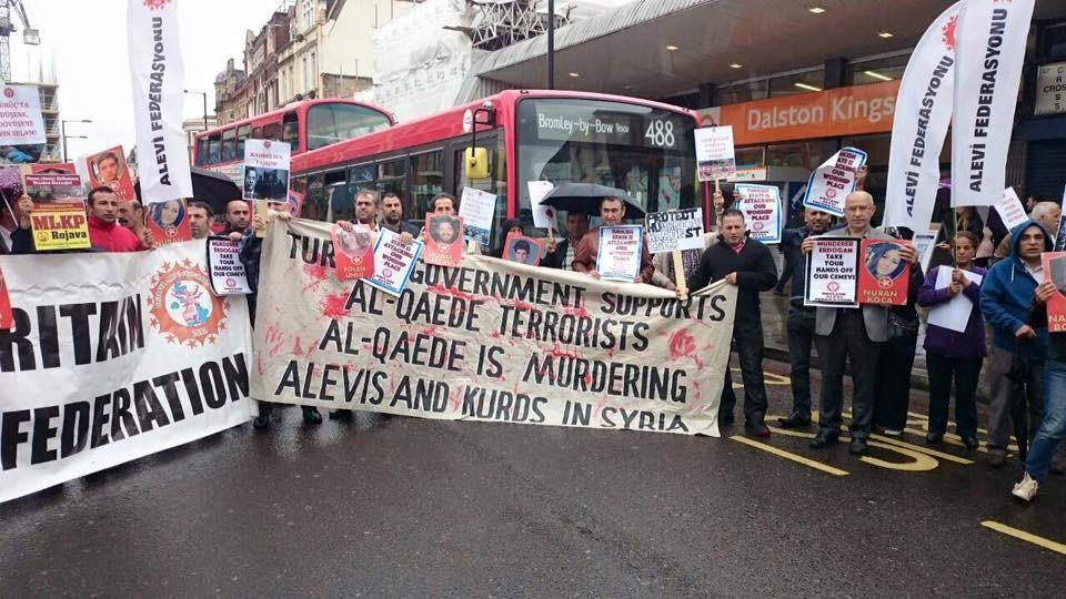 Gazi’deki Polis ablukası Londra’da protesto edildi