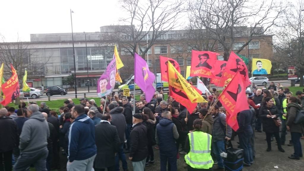 Londra`da faşistTürk devleti protesto edildi